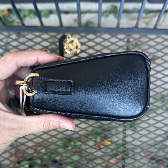 Valentino Orlandi Black Quilted Crossbody Bag with Bag Charm - Picture 11 of 16